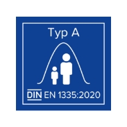 The standard DIN EN 1335:2020 Type A sets the highest requirements for ergonomics, safety, and stability for office chairs.