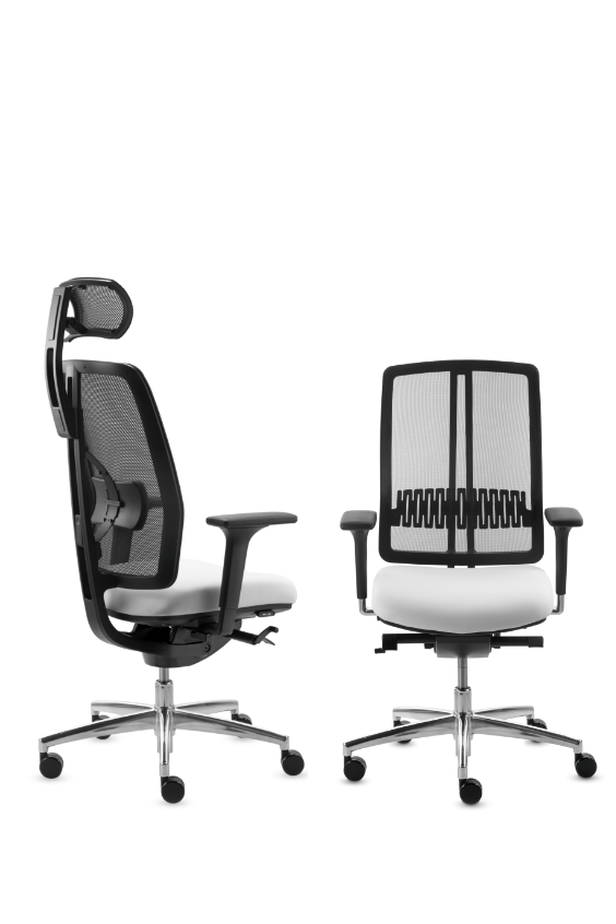 Black white office chair discount