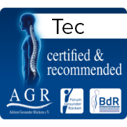 Decision-making aid for buying products that protect the back, rated as “very good” by ÖKO-TEST.