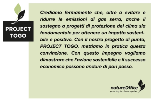 Protezione attiva del clima con PROJECT TOGO